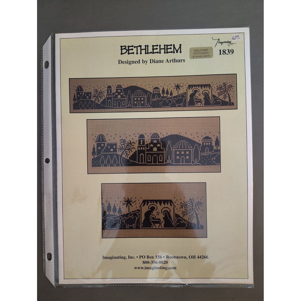 Imaginating BETHLEHEM Cross Stitch Pattern Chart Diane Arthurs 1839 Silhouette